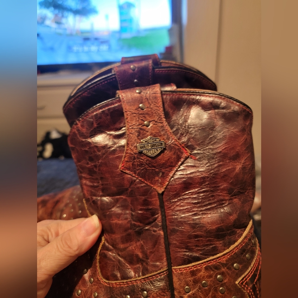 Harley-Davidson Distressed Leather Boots